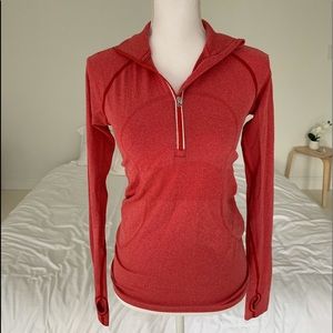 Lululemon Run Swiftly 1/2 Zip Red Size 6